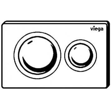 773786 Prevista Панель смыва для унитазов, Visign for Style 20, пластик матовый хром, мод. 8610.1 773786-2