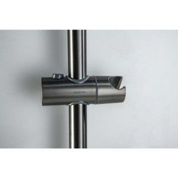 AQ2017BGM БЕТТА душевой гарнитур 3jet 65 см, оружейная сталь (шлиф. черный хром) AQ2017BGM-9