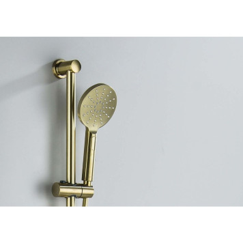 AQ2016BG ОБЕРОН душевой гарнитур 3jet 65 см, шлиф. золото AQ2016BG-5
