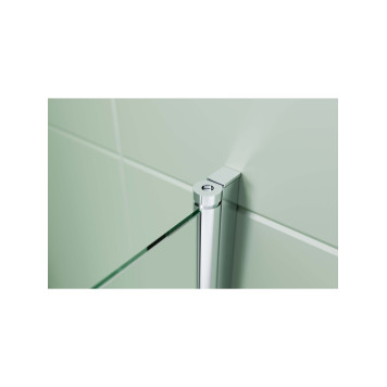 AQ.BSRC.080.1CH Шторка на ванну, одноэлементная, поворотная 800X1500 профиль хром, стекло прозрачное 6мм, угол круглый AQ.BSRC.080.1CH-3