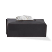 Decor Walther Nappa Коробка для салфеток, настольный, натуральная кожа, цвет: черно-коричневый. 0938090