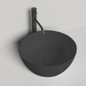 Salini Alda 02 Раковина 42.5х42.5х15.5см., накладная, без отв., S-Sense, цвет: RAL9005. 16121RG RAL9005,  1102110GRF RAL9005