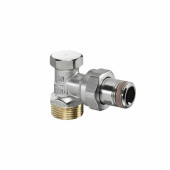 Вентиль, Combi 2, угловой, DN-15, 3/4, 1/2, Н ЕК-Н, никелированный, НГ со штуцером