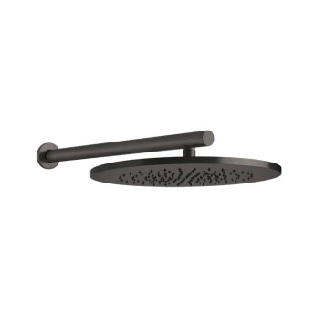 Gessi 316 Душевая головка шарнирная для настенного крепления на 1/2, Oslash;350мм, цвет: brushed black metal pvd. 54148#707