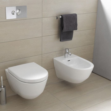 Laufen Pro Биде подвесное 56x36x33,5 см, с 1 отв., c покрытием LCC цвет: белый-4