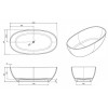 Knief Oval Shape Ванна отдельностоящая 180х93x56см., из полимерного материала, цвет: Citrin # 060. 70001060