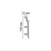 Плинтус напольный DECOMASTER D232-82ДМ (100*22*2400мм)