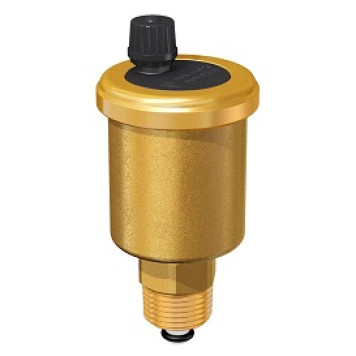 Воздухоотводчик автоматический, Flamco, Flovent, R 3/8 M, бар- от 0,2 до 8, T°C -110, с отсечным клапаном, латунь