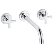 Kludi 20 146 0520 Nova Fonte Classic Смеситель для раковины 240 мм, настен., на 3 отв., 90°, Комплек 201460520