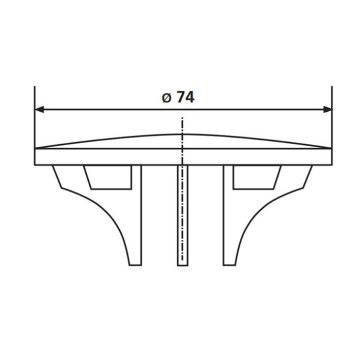 SANIT Декоративная крышка для сифона для поддона 821/50F, цвет: бронза-1