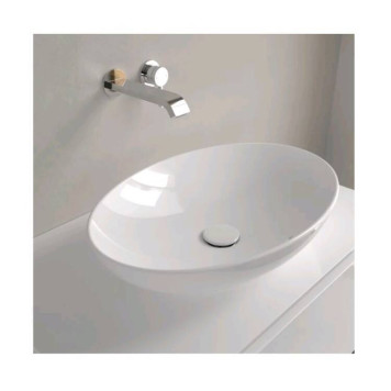 Раковина, Villeroy Boch, Loop Friends, шгв 560-380-120, отверстия для смесителя-отсутствуют, цвет-альпийский белый (белый Alpin)