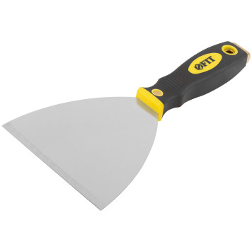 Шпатель для удаления ржавчины Профи, толщ. лезвия 1 мм, двухкомп.ручка с метал.бойком 5 (125 мм)-1