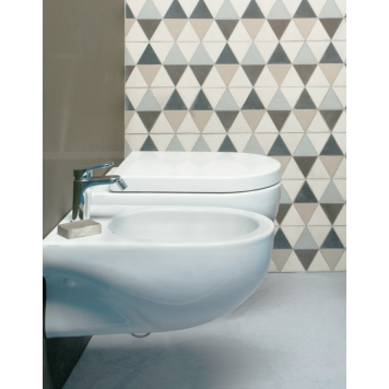 Azzurra Nuvola Биде подвесное 55x35xH25 см c 1 отв., с креплением KIT2000CF, цвет: Bianco lucido-2