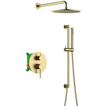 Timo SX-2309/17SM Saona Набор для комплектации душа Ø250/-- мм, 1/1 режим, штанга H=650 мм, золото м SX-2309/17SM