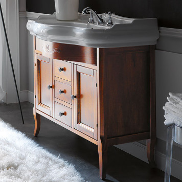 Kerasan Retro Комплект мебели 100см, напольный, 3 отв., цвет: noce. 734740, 105001*3