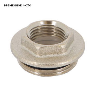 Переходник НВ 3/4 х 1/2 с прокладкой O-RING, никелированный