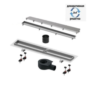 Комплект TECElinus для монтажа дренажного канала 2 в 1, с основой для плитки “tile” и “steel”, с мем 15103099