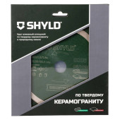 Круг алмазный SHYLD сплошной по твердому керамограниту и природному камню180х22,23/25,4 мм(30320)