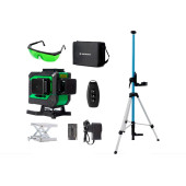 Комплект Лазерный уровень INSTRUMAX GREENLINER 3-360/B SET+Штатив-штанга элевационный INSTRUMAX LP-300 в комплекте с треногой (3 м