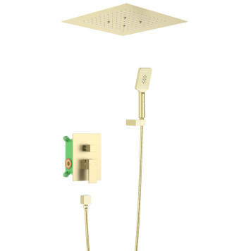Timo SX-2029/17SM Selene Набор для комплектации душа 400х400/100х140 мм, 1/3 режима, золото матовое SX-2029/17SM