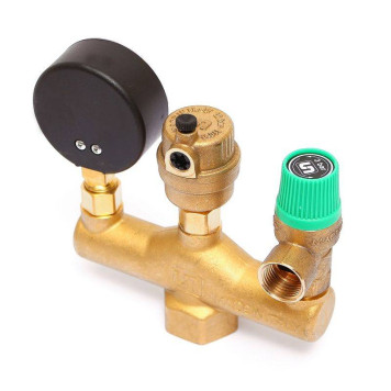 Группа безопасности котла Uni-Fitt до 50 кВт 1 3 бар латунь-3