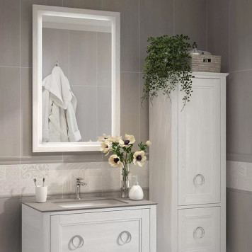 Kerama Marazzi Plaza Classic Зеркало 65x100см, цвет: белое матовое. PL.C.mi.65\WHT-6