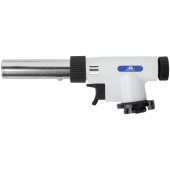 Горелка газовая на цанговый баллон, пласт.корпус, с пьезоподжигом, вращение 360°, регулир.формы пламени, сопло 22 мм