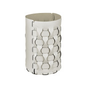 ADJ Корзина для мусора Dubai, D22xH35 см., цвет: белый/панна котта. 2235.10/16