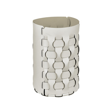 ADJ Корзина для мусора Dubai, D22xH35 см., цвет: белый/панна котта. 2235.10/16