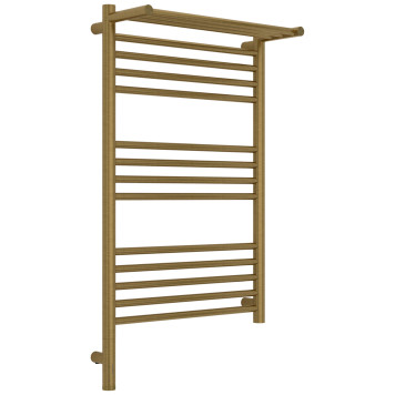 Сунержа Богема 3.1 с 1 полкой Полотенцесушитель элект. 50х80h см левое цвет: состаренная латунь браш 051-6006-8050