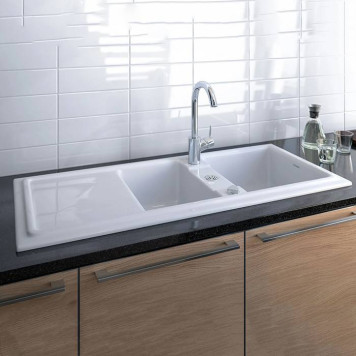 Duravit Cassia Кухонная мойка 116x51см., встраиваемая, цвет: белая-2