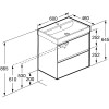 Roca Ona Тумба подвесная 60x45x56см, с 2 ящиками, цвет: белый матовый. A857613509