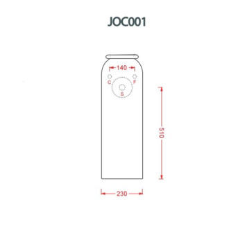 Artceram Jolie Пьедестал для раковины Oslash; 50см, цвет: черный матовый-1