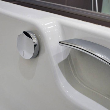 Viega Simplex слив-перелив, с сифоном и отводным коленом 45 градусов, переливная труба L-60см., цвет: хром-2