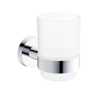 AQM7212CR Trento Стакан для зубных щеток, латунь/матовое стекло, хром AQM7212CR