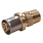 Переходник, Giacomini, RM107, Н, 1/2, 20 x 2, латунь, для труб GIACOTHERM, GIACOFLEX, многослойных и полибутиленовых