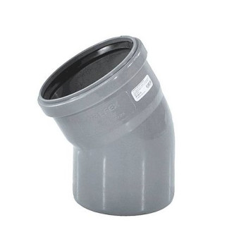 Отвод PP-H сер б/н Дн50х30гр в/к VALFEX 20122050