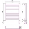 Сунержа Богема 3.0 Полотенцесушитель электр. 50x60h, прав., цвет: темн. титан муар 15-5805-6050