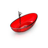 Knief Oval Shape Ванна отдельностоящая 180х93x56см., из полимерного материала, цвет: Rubin # 040. 70001040