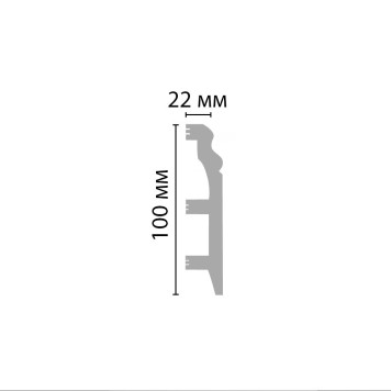 D232-83/14 Плинтус ДМ(100*22*2400 мм)-1