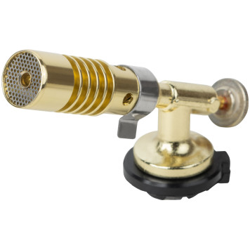 Горелка газовая на цанговый баллон, мет.корпус, ручн.поджиг, латунный клапан, сопло 20 мм-1