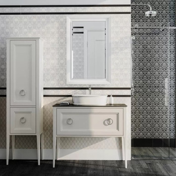 Kerama Marazzi Plaza Classic Зеркало 65x100см, цвет: белое матовое. PL.C.mi.65\WHT-3