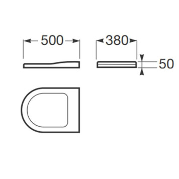 Armani Roca Baia Сиденье лакированное с механизмом плавного опускания, цвет: off-white-1