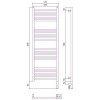 Сунержа Богема 3.0 Полотенцесушитель электр. 40x120h, прав., цвет: темн. титан муар 15-5805-1240