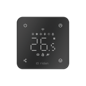 Комнатный термостат Ридан RSmart-FB с Wi-Fi подключением 230V, встраиваемый, черный 088L1144R