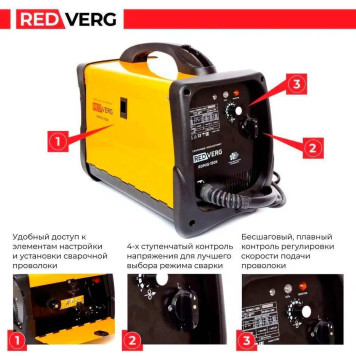 Аппарат сварочный REDVERG RDMIG-150K полуавтомат-5