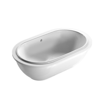 Globo Forty3 Раковина 60х37х20 см, без отв., цвет: белый матовый. SC043.BO-1