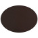 ADJ Плейсмат 47.5x35см., овальный, натуральная кожа, цвет: капучино/шоколад
