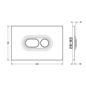 Artceram Atelier Клавиша смыва, цвет: белый-1