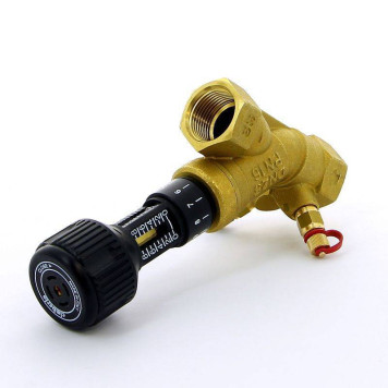 Клапан балансировочный ручной ВВ 747OT с фиксацией настройки 2 измерительных ниппеля CIMBERIO 1-1